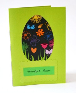 Kartka Duża Pisanka czarna